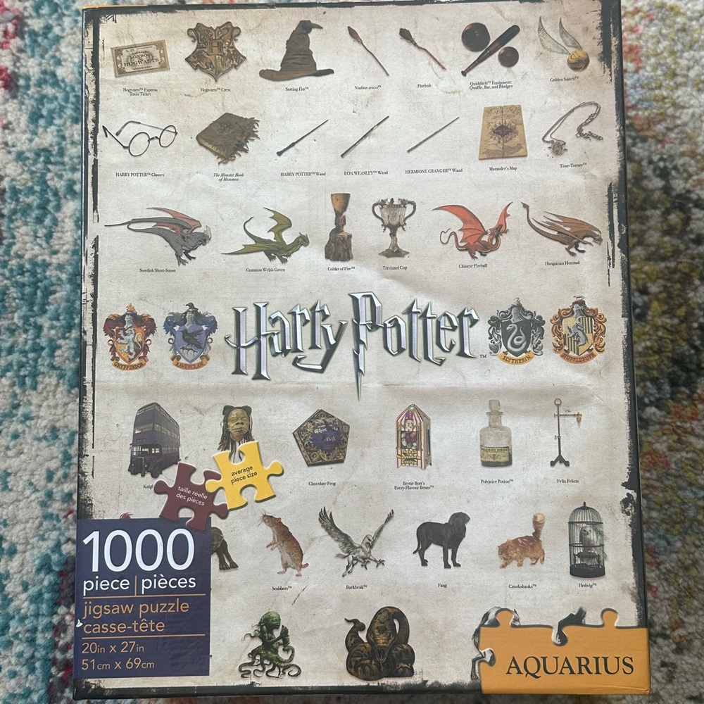 NEW IN BOX • Aquarius Harry Potter Icons - 1000 Piece Jigsaw Puzzle 🪄🧙🧩